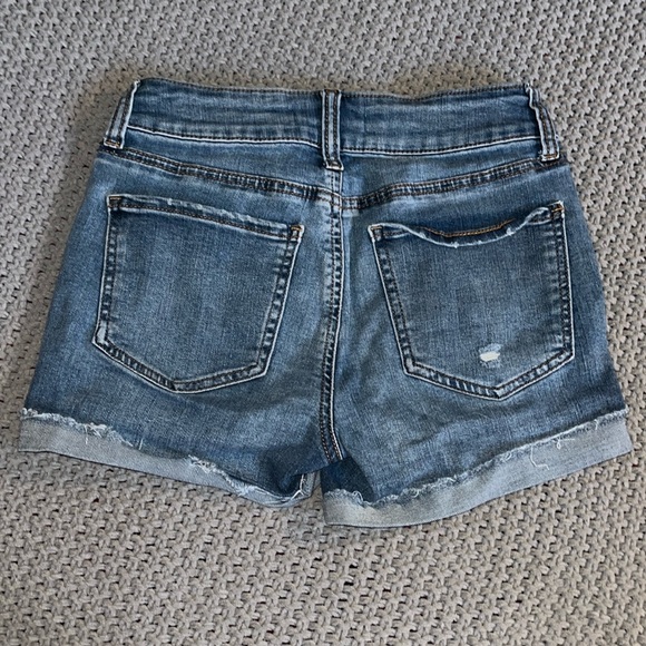 SO brand jean shorts, low rise, blue. - Picture 2 of 4